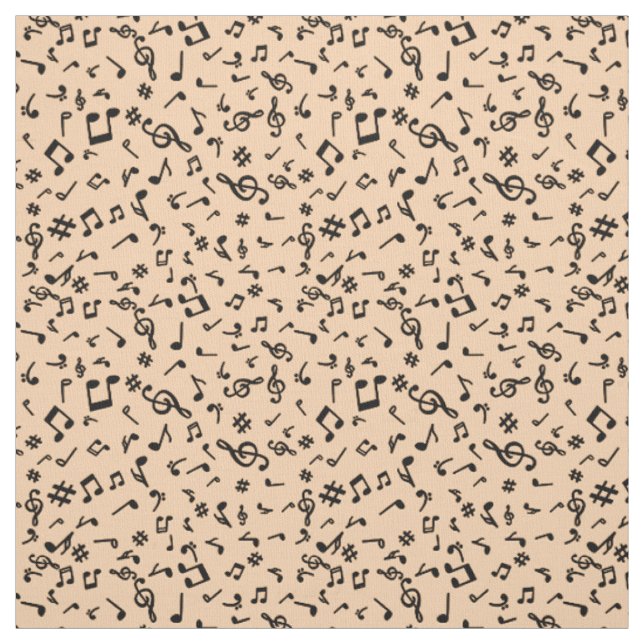 Music Notes Fabric (Swatch)