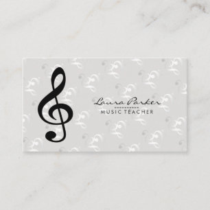 Music Notes for Musician Teacher Business Card