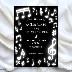 Music notes glow in the dark Wedding