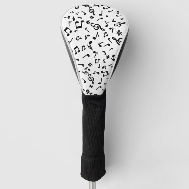 Music Notes Golf Head Cover (Front)