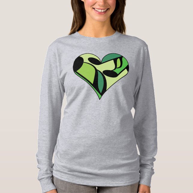 Music Notes Heart T-Shirt (Front)