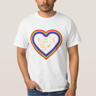 Music notes in the rainbow, T-Shirt