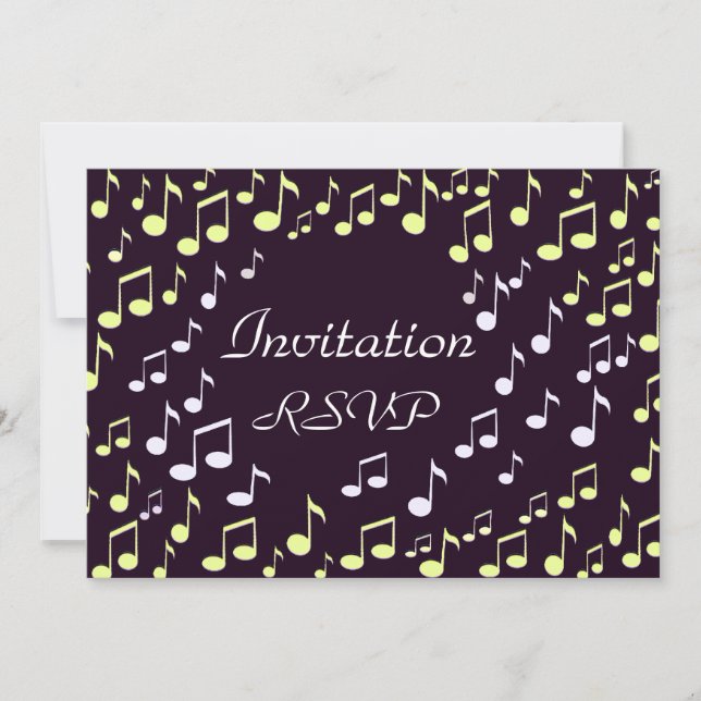 Music notes-Invitation_ Invitation (Front)