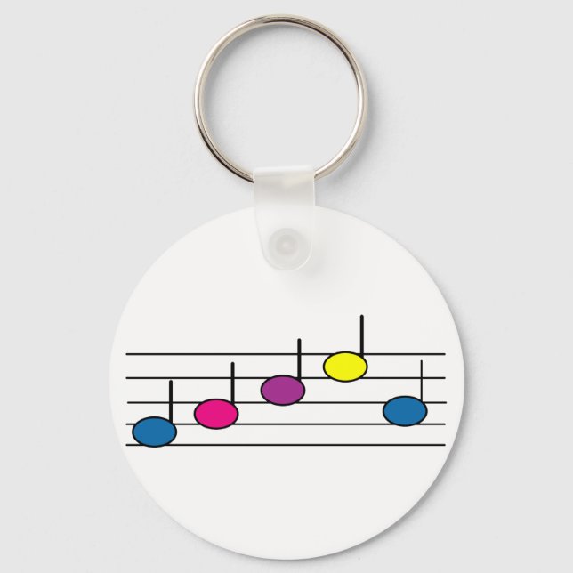 Music Notes Key Chain (Front)