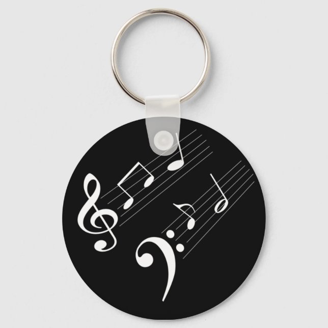 Music Notes Key Ring (Front)
