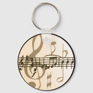 Music Notes Key Ring