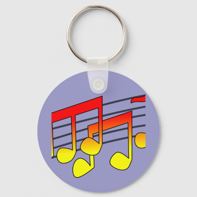 Music Notes Key Ring (Front)