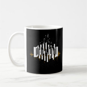 Music Notes Keyboard Piano Player Pianist Musician Coffee Mug
