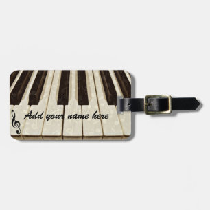 Music Notes & keys_Luggage Tag