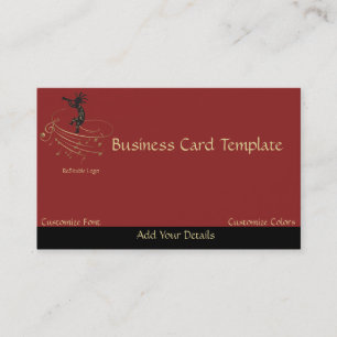 Music Notes Kokopelli Logo Business Card