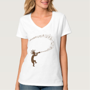 Music Notes Kokopelli Native American T-Shirt
