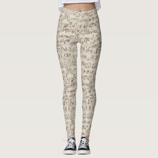 Music notes leggings (Front)