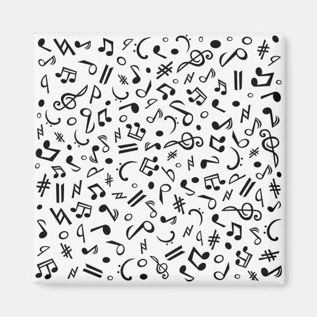 music notes magnet (Front)
