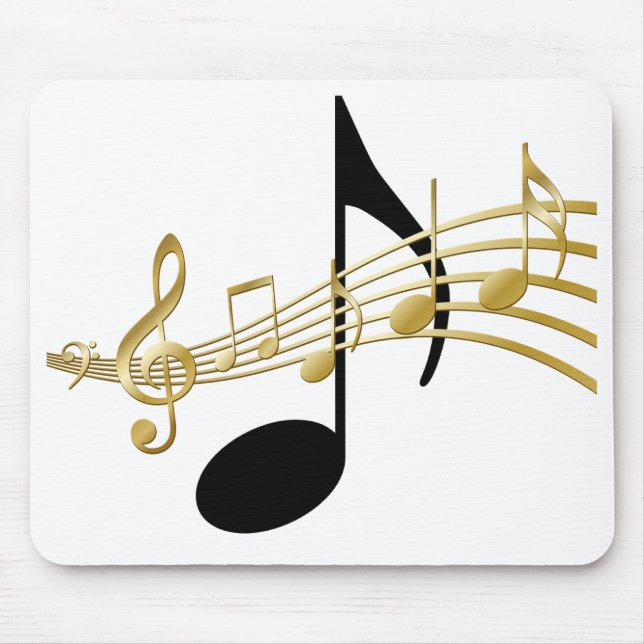 Music Notes Mouse Mat (Front)