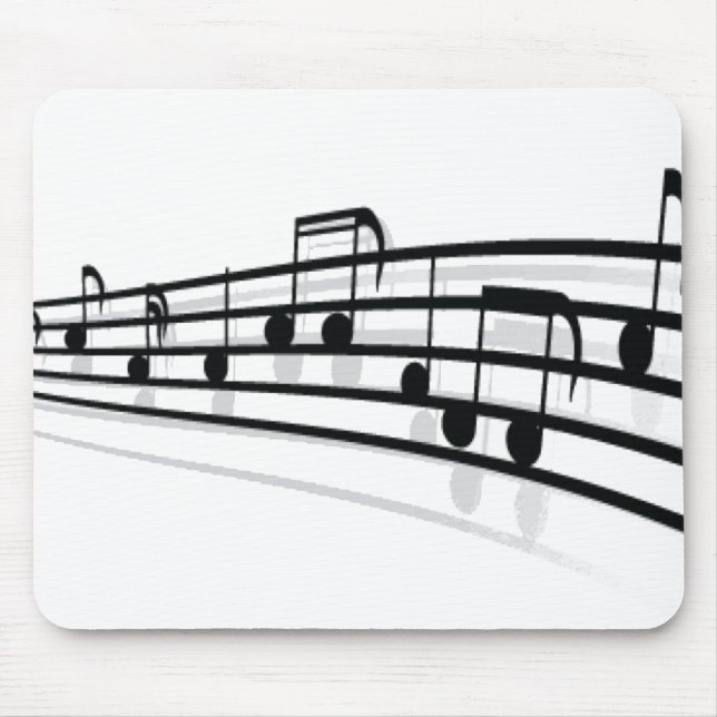 Music Notes Mouse Mat (Front)