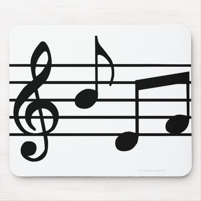 Music Notes Mouse Mat (Front)