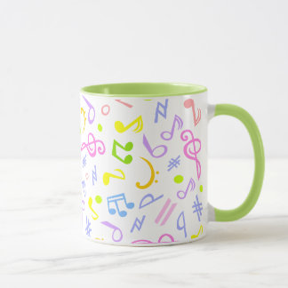 music notes mug