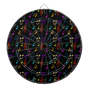 Music Notes Musician Gifts Musical Note Art Lovers Dartboard