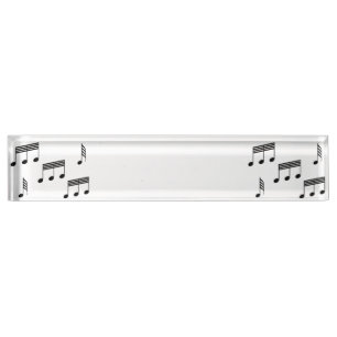 Music Notes Name Plate
