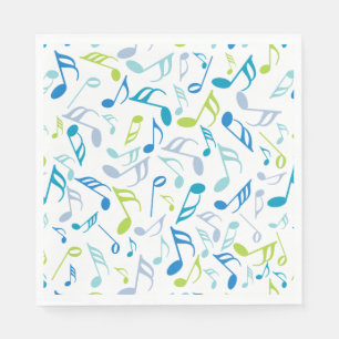 Music Notes  Napkin