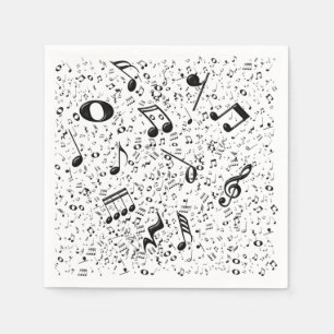 Music Notes Napkin