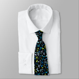 Music Notes Neck Tie
