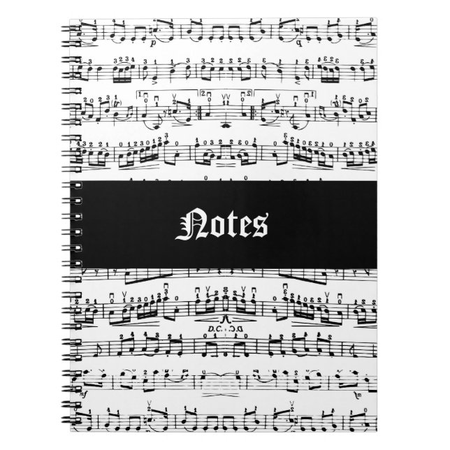 Music Notes Notebook (Front)