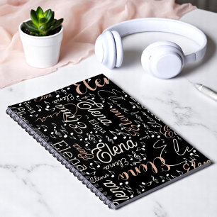 Music Notes Notebook