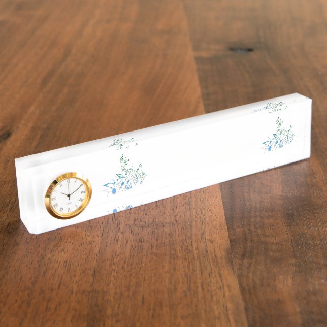 Music Notes Office Home Art Nameplate (Side)