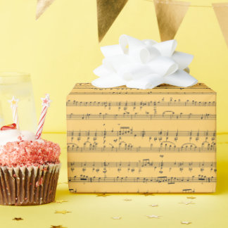 Music Notes on any background colour Wrapping Paper