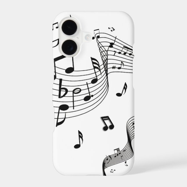 Music Notes on White  (Back)