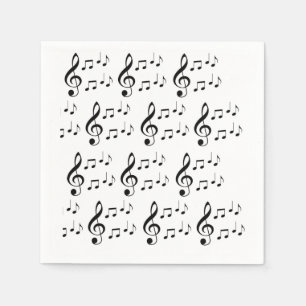 "Music Notes" Paper Napkins