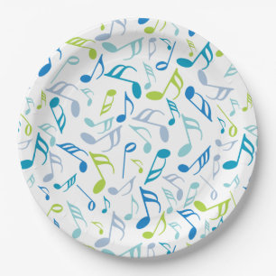 Music Notes Paper Plate