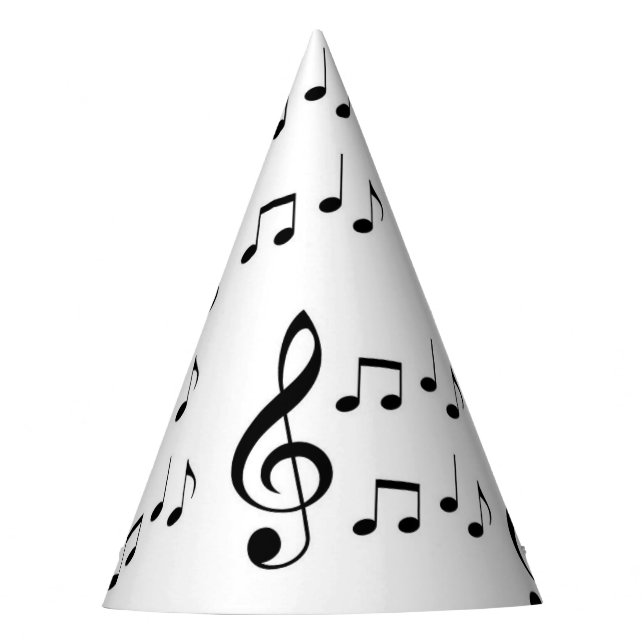 "Music Notes" Party Hats (Front)