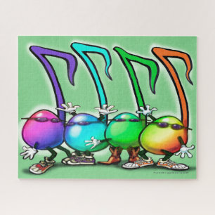 Music Notes Party Jigsaw Puzzle