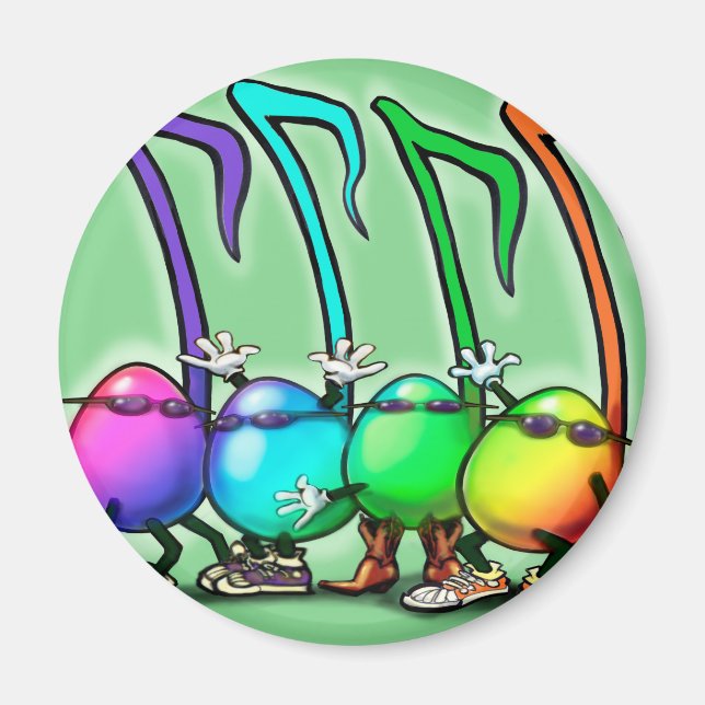 Music Notes Party Magnet (Front)