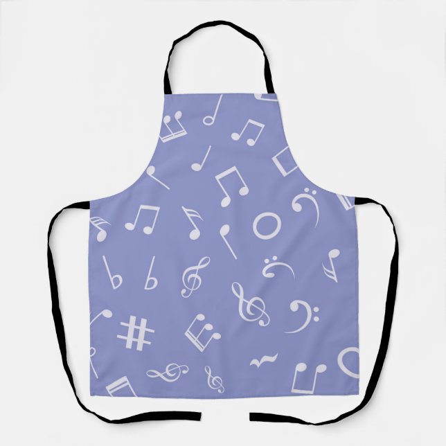 Music notes pattern apron (Front)