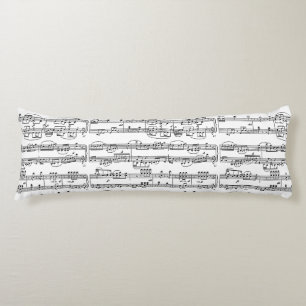 music-notes pattern body cushion