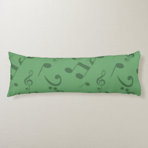 Music notes pattern body cushion