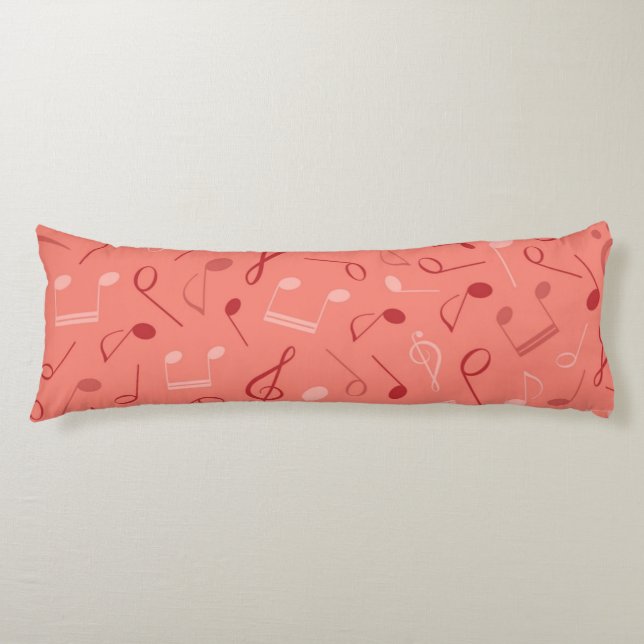 Music notes pattern body cushion (Front)