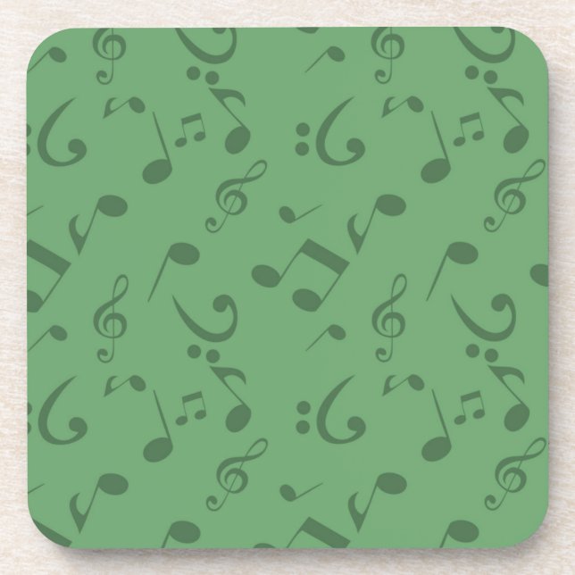 Music notes pattern coaster (Front)