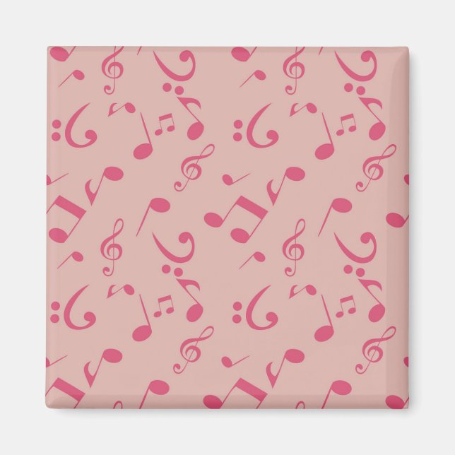 Music notes pattern magnet (Front)