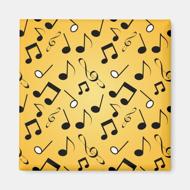 Music notes pattern magnet (Front)