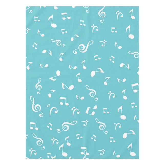 Music notes pattern tablecloth (Front)