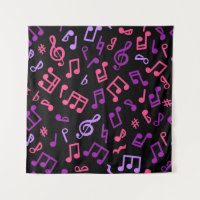 Music notes pattern