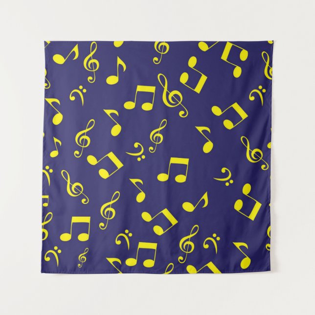 Music notes pattern tapestry (Front)