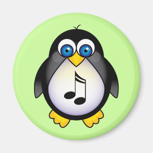 Music Notes Penguin Gift Magnet