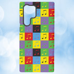 Music Notes Pop Art Pattern Colourful Samsung Galaxy Case<br><div class="desc">Are you a fan of music theme phone cases?  Do you like pop art patterns?  This phone case has a colourful pop art pattern of music notes done in yellow,  green,  purple,  blue,  red and black.</div>