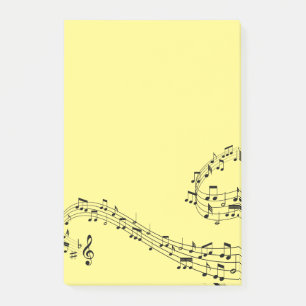 Music Notes Post it Notes