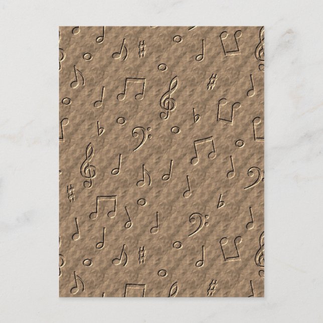 Music Notes Postcard (Front)